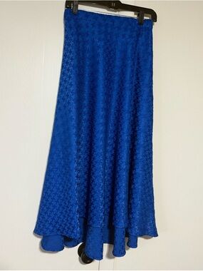 Tyche Royal Blue Textured A-Line Maxi Skirt - Women size M